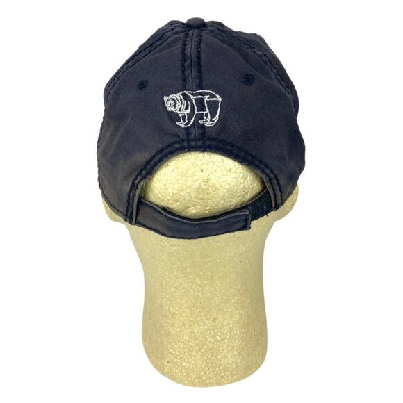 Billy Bobs Texas Production Manager Blue Distressed Strapback Hat 100% Cotton - Picture 3 of 5